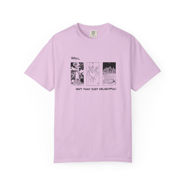 3-card Tarot Spread T-shirt | Well, isn't that just delightful