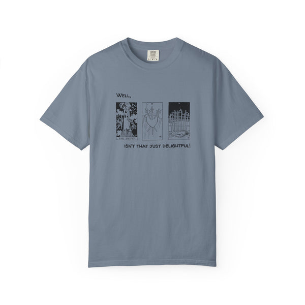 3-card Tarot Spread T-shirt | Well, isn't that just delightful