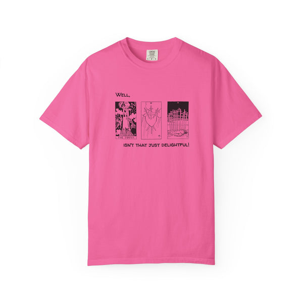 3-card Tarot Spread T-shirt | Well, isn't that just delightful