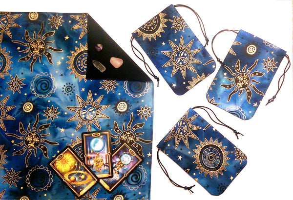 Celestial Brilliant Tarot Cloth and Bags Collection from Spectrums Studio