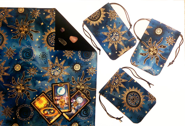 Celestial Brilliant Tarot Cloth and Bags Collection - Spectrums Studio