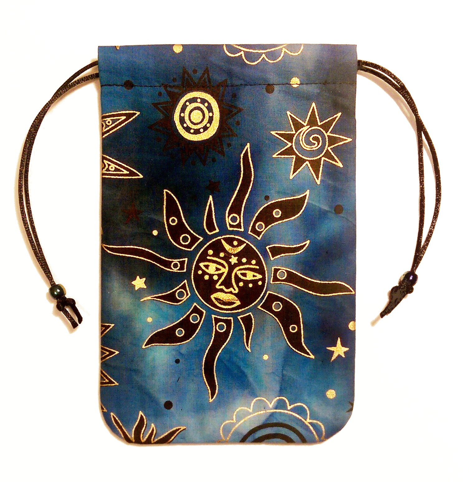 The Moon Tote Bag in Thick Organic Cotton Tarot Card Pattern
