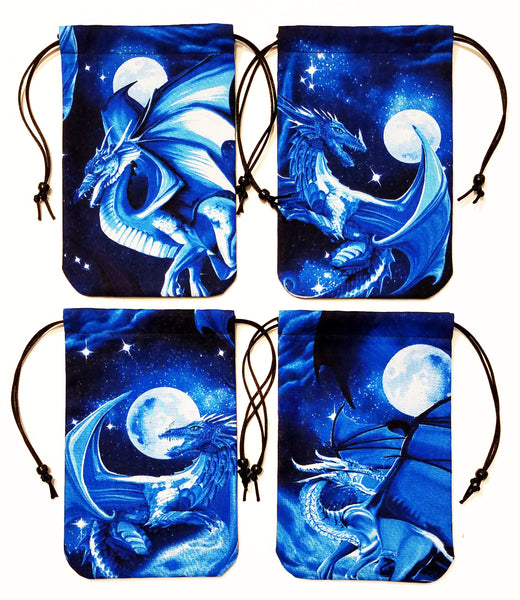 Tarot Bag - Dragon 1 - Silk lining option, Dragon's Watch Collection