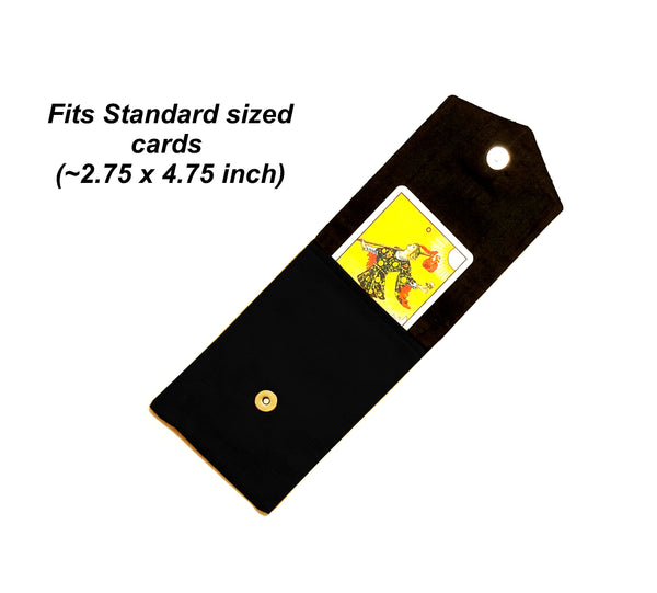 Silk Tarot Case Magnetic Snap Closure - Celestial Brilliant Sun
