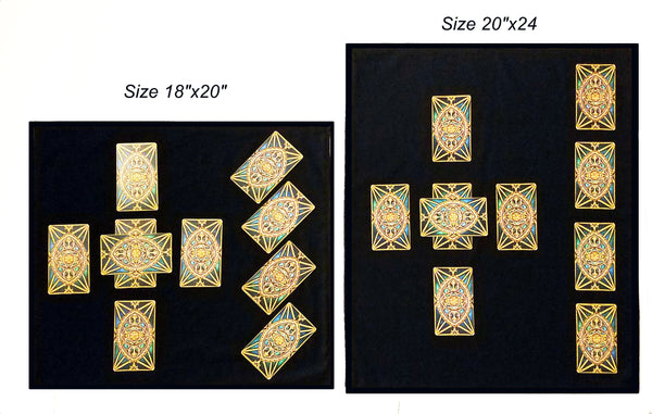 Tarot Cloth Altar Cloth - Stargazer - Silk Lining Option Black, Purple