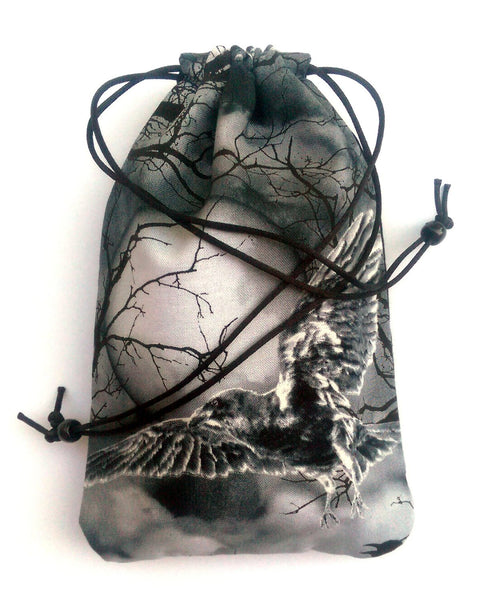 Tarot Bag - Raven Sky - Silk lining option, Raven Sky Collection