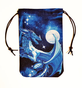 Tarot Bag - Dragon 1 - Silk lining option, Dragon's Watch Collection