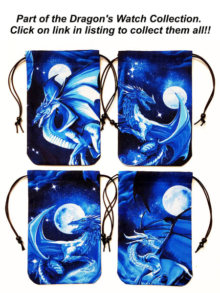 Dragon Tarot Deck Bag Drawstring Pouch 5&quot;x7&quot; for Tarot Cards Deck, Tarot Case - Dragon&#39;s Watch Collection 3