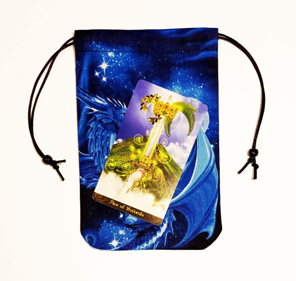 Tarot Bag - Dragon 1 - Silk lining option, Dragon's Watch Collection