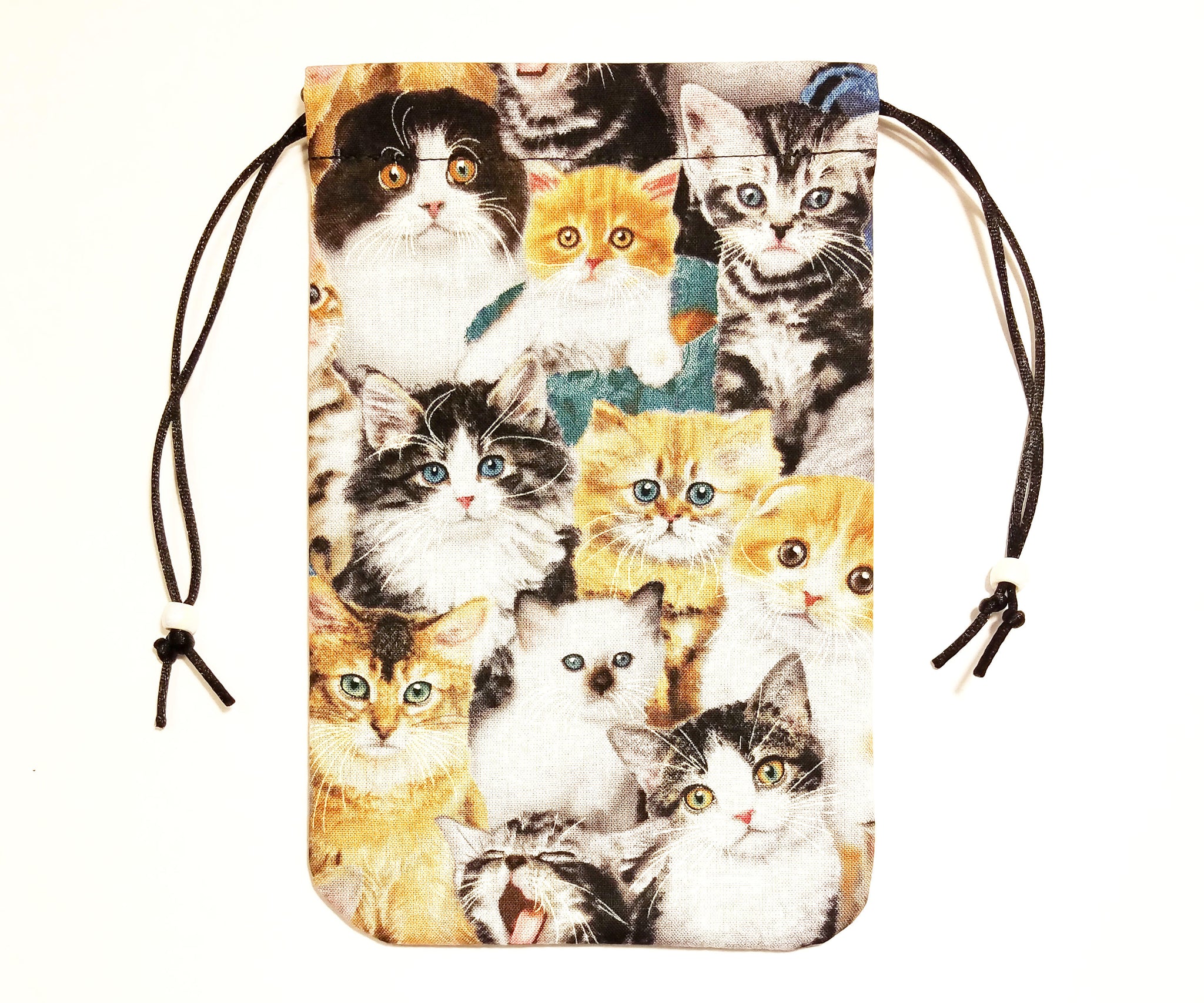 Cat Tarot Bag - Whiskers - Fully lined, Silk lining option