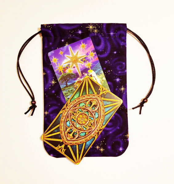 Tarot Bag - Stargazer - Silk lining option, Stargazer Collection