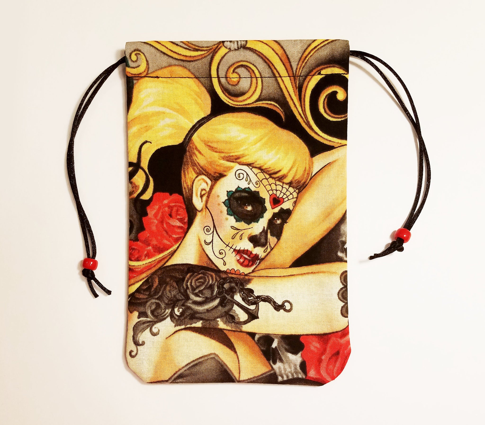 Tarot Bag - Muerte Bella - Silk lining option, La Muerte Collection